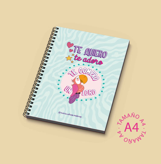 Cuaderno A4 Te quiero