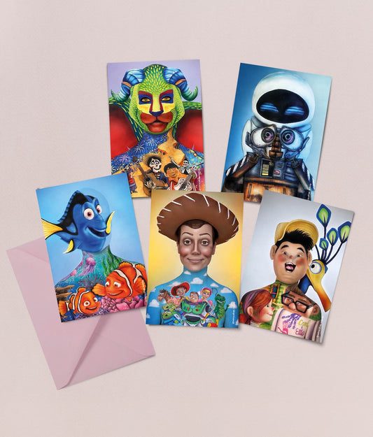 Postales Maquillajes Pixar