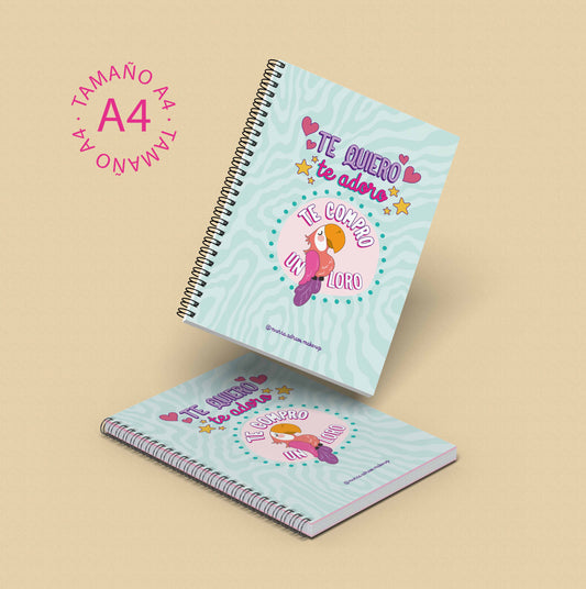 Cuaderno A4 Te quiero