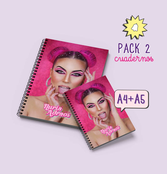 Pack Cuadernos A4 Nuria + A5 Nuria