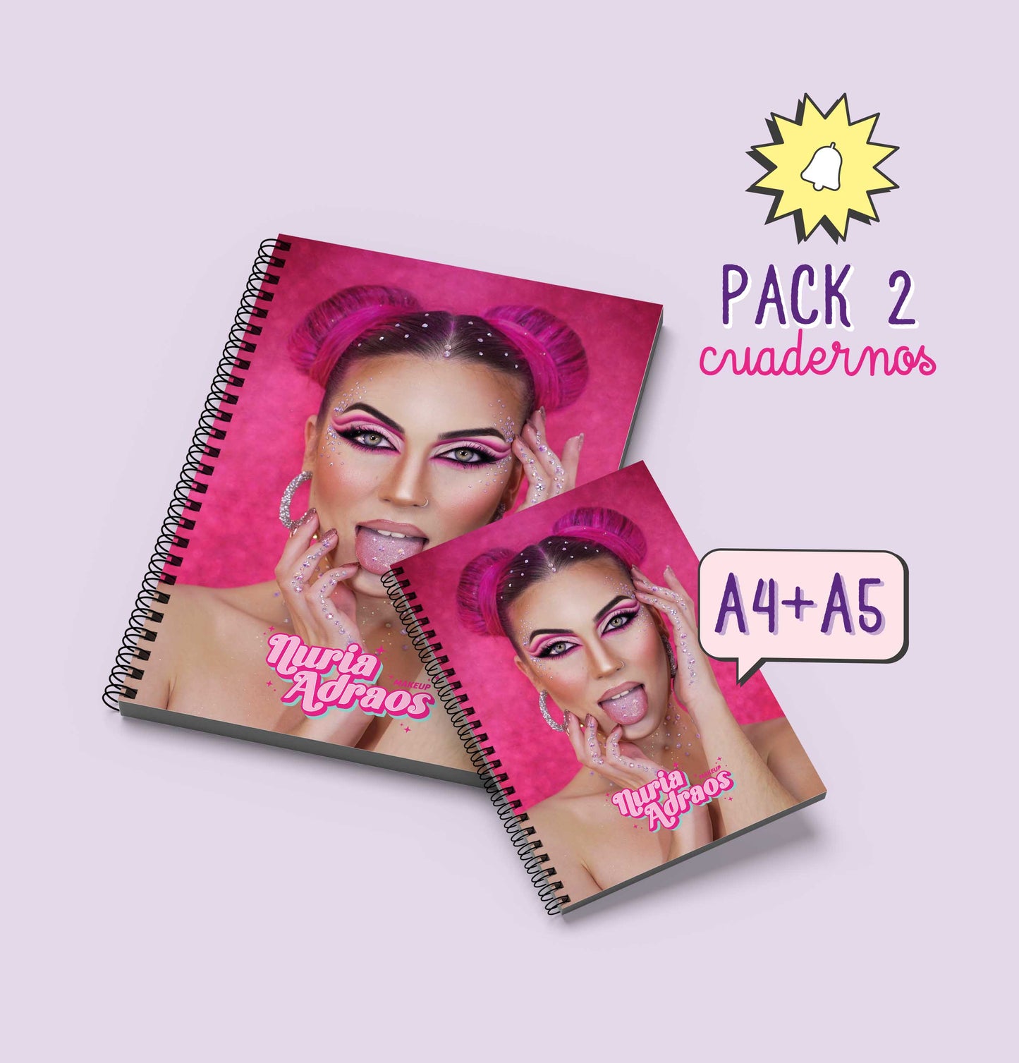 Pack Cuadernos A4 Nuria + A5