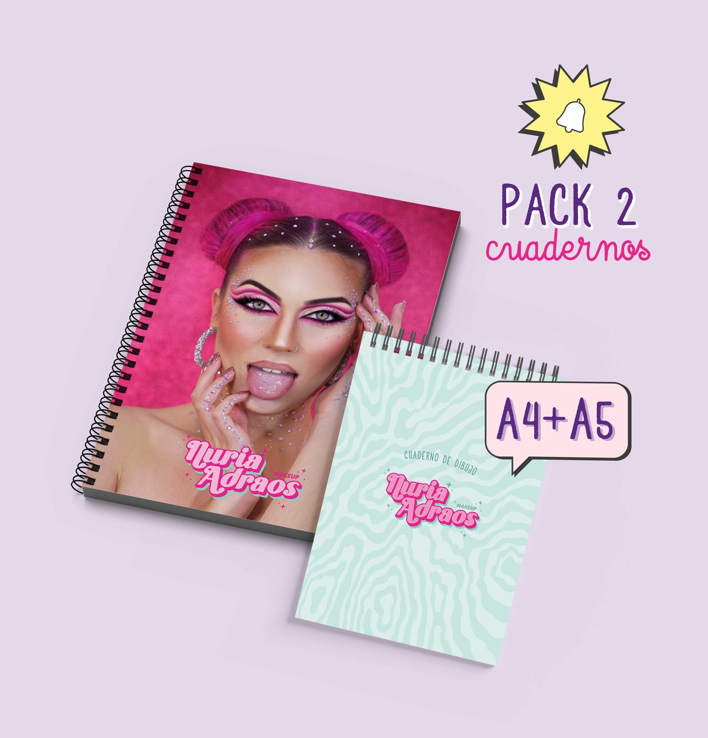 Pack Cuadernos A4 Nuria + A5