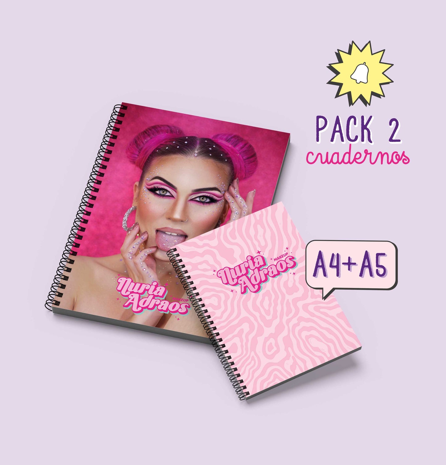 Pack Cuadernos A4 Nuria + A5