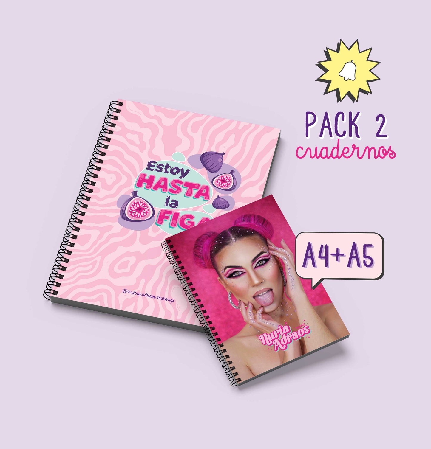 Pack Cuadernos A4 Figa + A5 Nuria